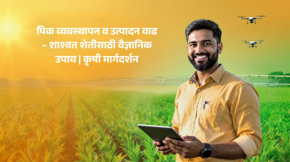 पिक व्यवस्थापन व उत्पादन वाढ – शाश्वत शेतीसाठी वैज्ञानिक उपाय