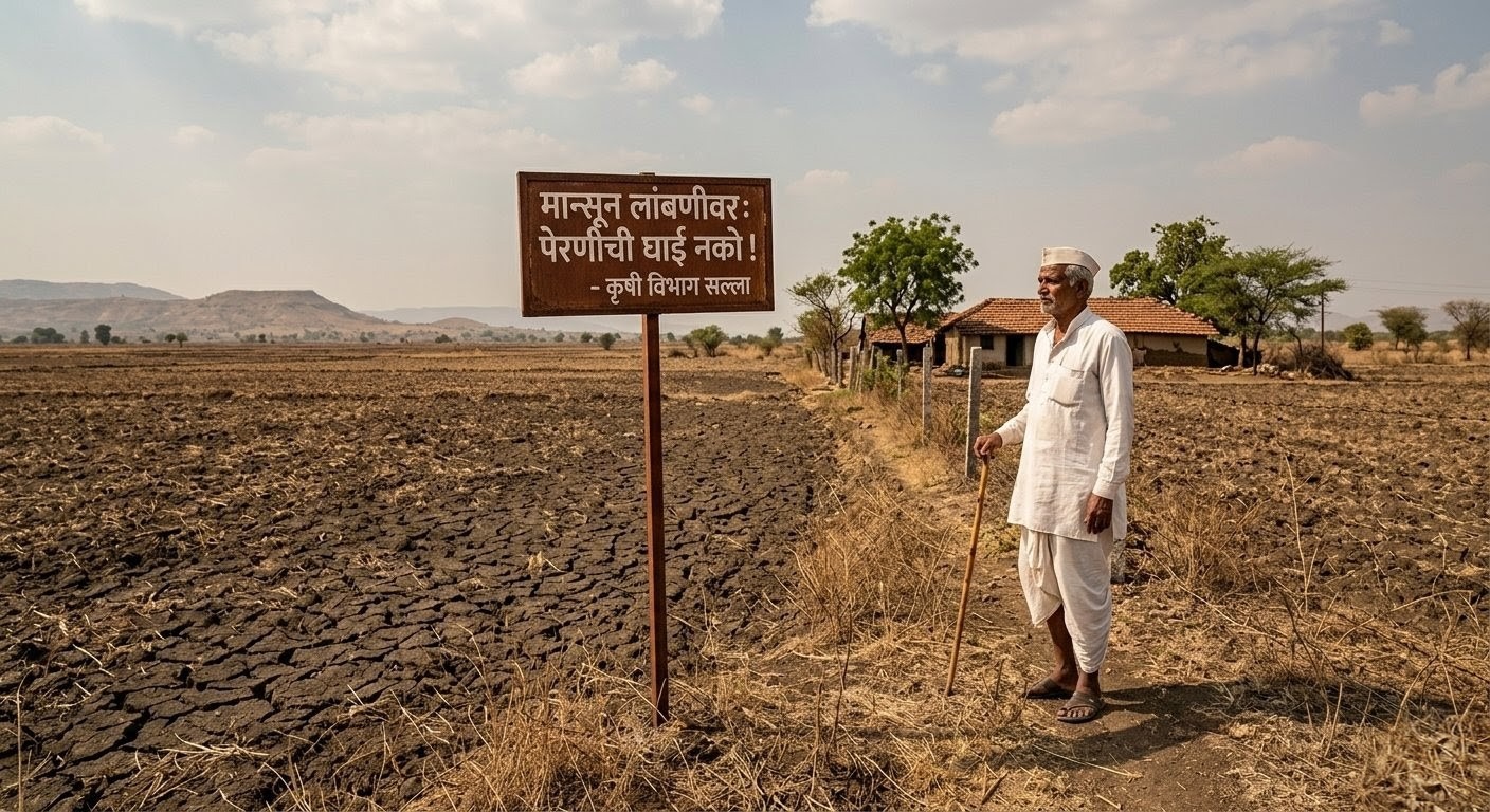 Read more about the article मान्सून लांबणीवर: पेरणीची घाई नको, कृषी विभागाचा सल्ला!