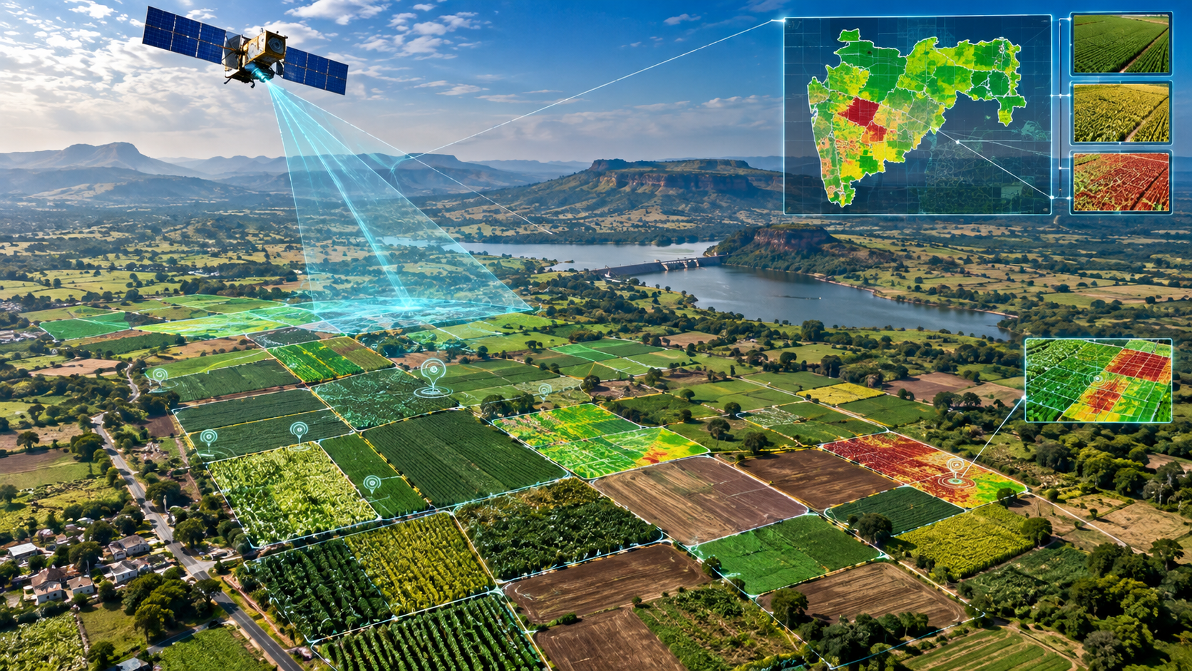 Satellite based agriculture crop monitoring